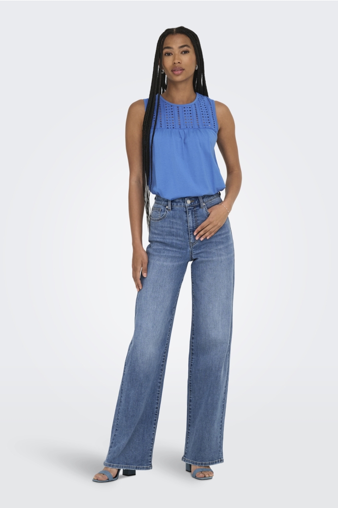 ONLSHARON S/L O-NECK TOP JRS 15347055 REGATTA
